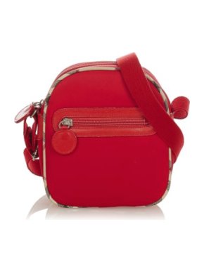 Burberry Red Nylon Crossbody Bag
