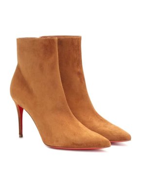 Christian Louboutin Veau Velours So Kate 85 Ankle Boots