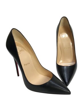 Christian Louboutin Black Leather 110 Pumps