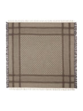 Gucci Brown Supreme GG Check 140 Scarf