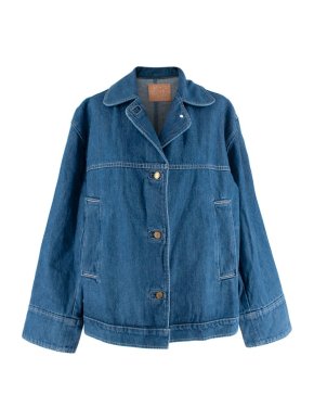 B Sides Penny Collar Mid-Wash Denim Worker Jacket