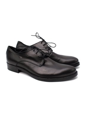 Jil Sander Black Leather Derby Shoes
