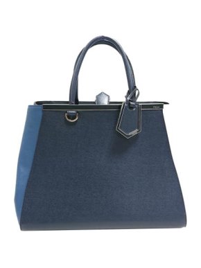 Fendi 2Jours Blue Colourblock Satchel