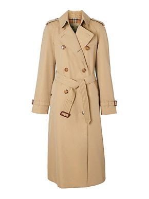 Burberry Honey Long Waterloo Trench Coat