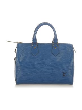 Louis Vuitton Blue Epi Leather Speedy 25