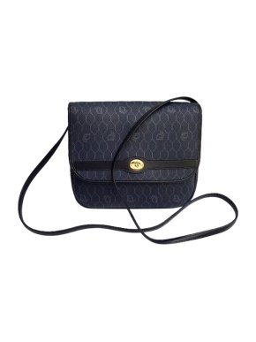 Dior Navy Blue Monogram Crossbody Bag
