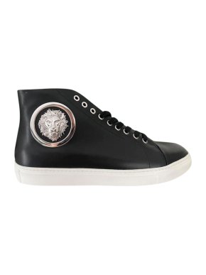 Versus Versace Black Lion Plaque High Tops