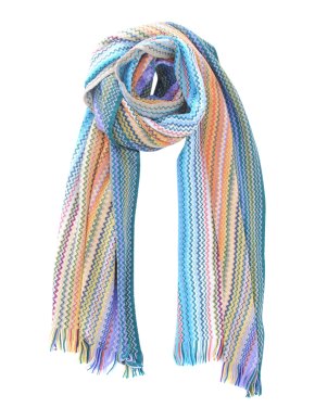 Missoni Multicoloured Striped Wool Blend Scarf