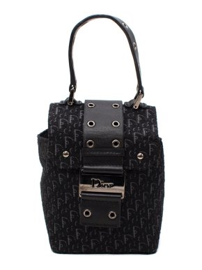 Christian Dior Black Oblique Monogram Minaudiere