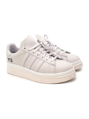 Y-3 Putty Hicho Leather Low Top Sneakers