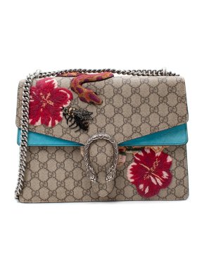Gucci Snake Embellished Medium Dionysus Chain Strap Bag