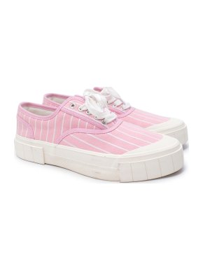 Good News Pink & White Opal Striped Trainers
