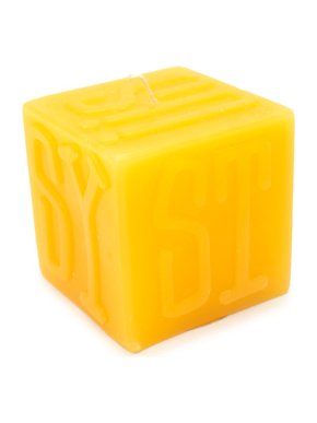 Stussy Yellow Citrus Scented Cube Candle