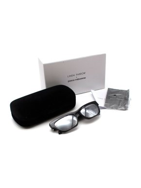 Linda Farrow x Paco Rabanne Black Jane Sunglasses