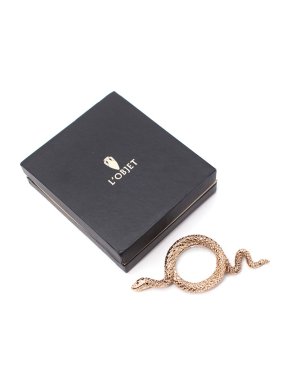 L'Objet Gold-Plated Snake Magnifying Glass