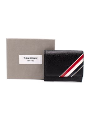 Thom Browne Signature Tricolour Fold Over Wallet
