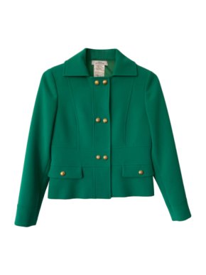 Versace Collection Green Crepe Jacket