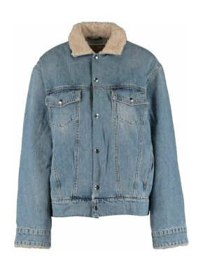 Iro Shearling Lined Denim Gravity Jacket