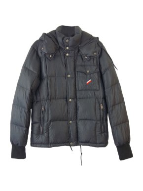 Moncler Navy Hooded Down Puffer Jacket