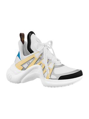 Louis Vuitton White, Yellow & Blue Archilight Sneakers