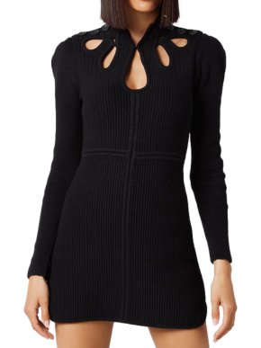 Self-Portrait Knit Tunic Mini Dress