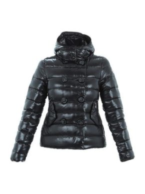Moncler Black Glossy Down Plane Jacket