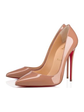 Christian Louboutin Nude Patent Leather 120mm Pumps