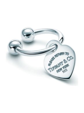 Tiffany & Co. Return to Tiffany Sterling Silver heart tag key ring