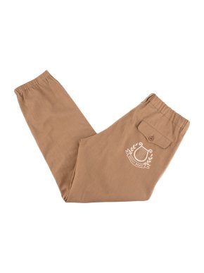 Gucci Tan Cotton Twill Embroidered Pocket Chino Trousers