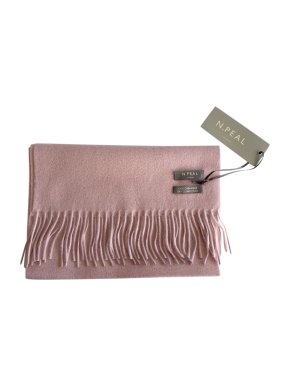 N.Peal Pale Pink Mongolian Cashmere Scarf