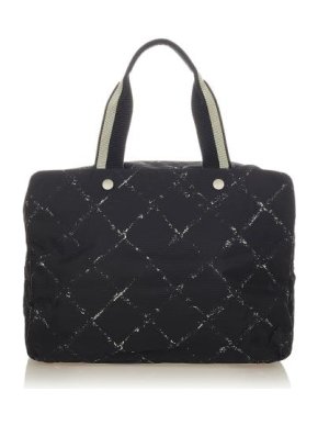 Chanel Old Travel Line Nylon Handbag 1
