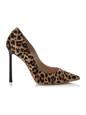 Jimmy Choo Leopard Print Calf Hair Pumps