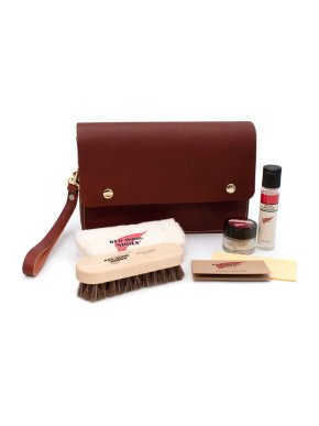 Red Wing Shoes Brown Leather Care Gift Pouch