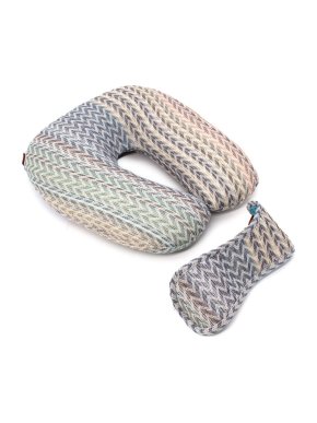 Missoni Home Multicolour ZigZag Travel Pillow & Eye Mask Set