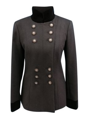 Chanel Paris/Dallas Runway Wool & Alpaca Blend High Neck Jacket