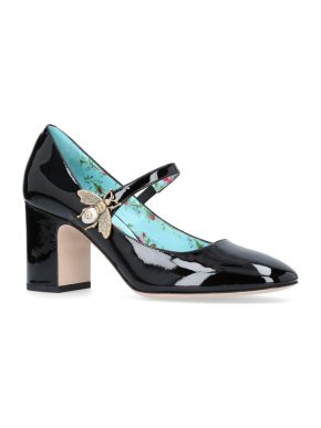 Gucci Black Patent Lois Bee Mary Janes