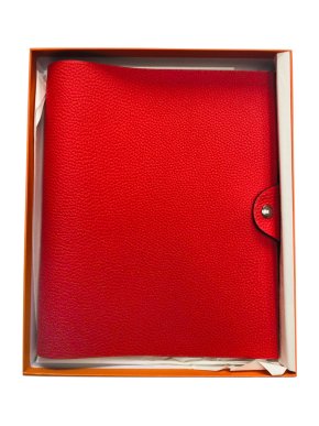 Hermes Capucines Togo Leather Ullysee Notebook PHW