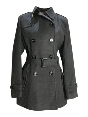 Burberry grey cashmere trench coat