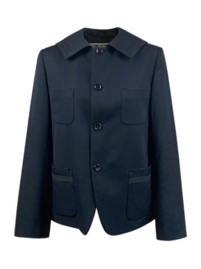 Comme Des Garcons fitted black wool jacket