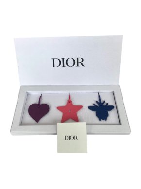 Dior VIP Pebbled Leather Gift Bag Charms