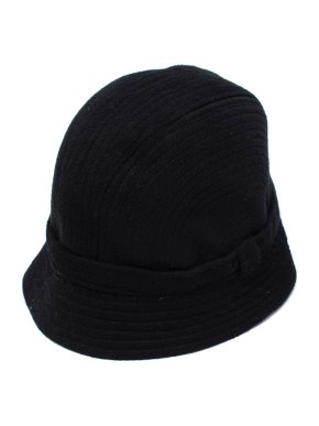 Valentino Garavani Black Cashmere Cloche Hat