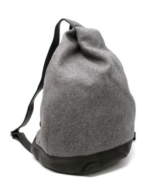 Discord Yohji Yamamoto Grey Felt & Leather Y Backpack