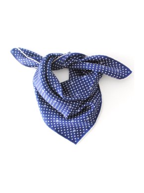 Gucci Blue Silk Printed Neck Tie/Scarf
