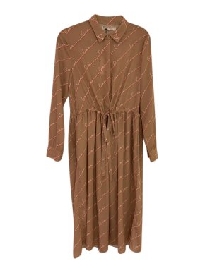 Chinti and Parker Caramel Ciao Motif Shirt Dress