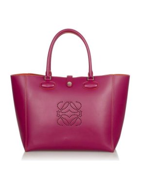 Loewe Vintage Pink Anagram Leo Tote Bag