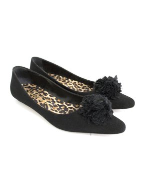 Beverly Feldman black ballet flats