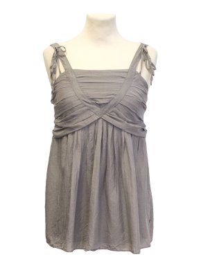 Boss Orange grey pleated 'Katela' top