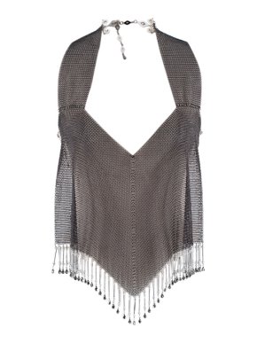 Gianfranco Ferre Vintage Chainmaille Crystal Embellished Top