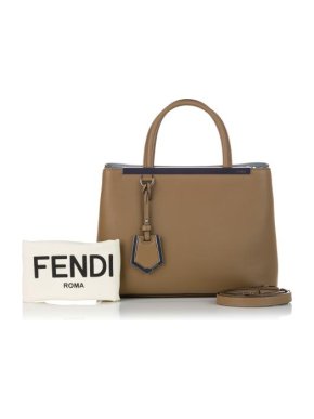 Fendi Petit 2Jours Leather Satchel