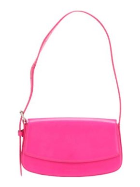 Balenciaga Hot Pink Baguette Leather Shoulder Bag